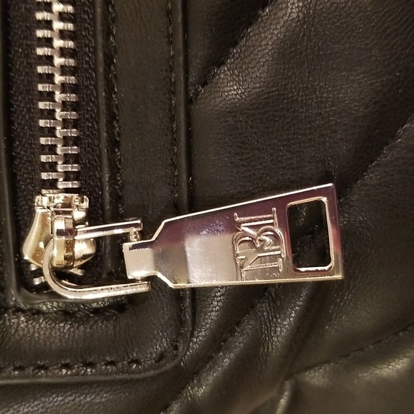 Badgley MISCHKA Mini Chevron-Quilted Vegan Leather Crossbody Bag - Picture 7 of 15